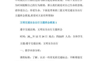 夏季出行安全教案，夏季出行安全知识
