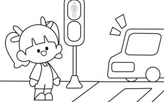 西安文明出行简笔画 - 文明西安图