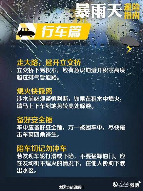 下暴雨怎么出行(下暴雨出行注意事项)-第1张图片-微云百科 下暴雨怎么出行(下暴雨出行注意事项)-第1张图片-微云百科