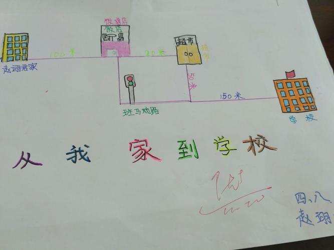 下面是他出行的路线，下面几种出行方式 的路程大约是1千米-第3张图片-微云百科
