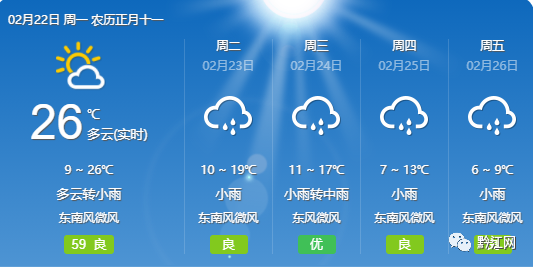 黔江天气 - 黔江天气预报15天准确-第1张图片-微云百科 黔江天气 - 黔江天气预报15天准确-第1张图片-微云百科