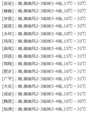 魏县天气预报,魏县天气预报30天-第2张图片-微云百科 魏县天气预报,魏县天气预报30天-第2张图片-微云百科