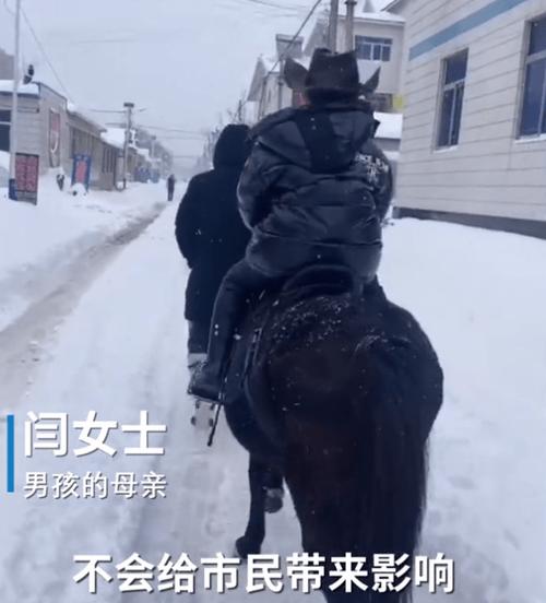下大雪骑马出行，大雪骑马视频-第5张图片-微云百科