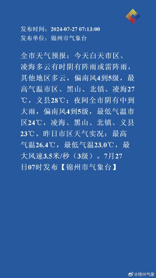 凌海天气预报 - 凌海天气预报30天查询-第4张图片-微云百科