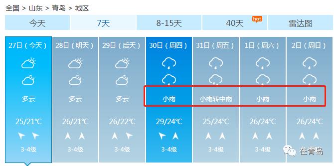 黄岛天气，黄岛天气预报45天-第3张图片-微云百科